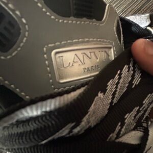 Lanvin Black and Gray Sneakers